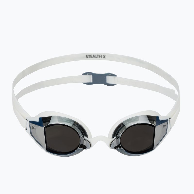 Окуляри для плавання TYR Stealth-X Performance Mirrored silver/ white/ white 2