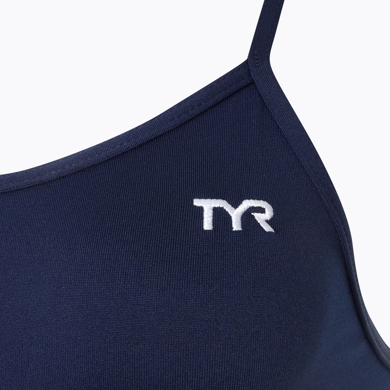 Купальник суцільний жіночий TYR Solid Trinityfit Durafast Elite navy 3