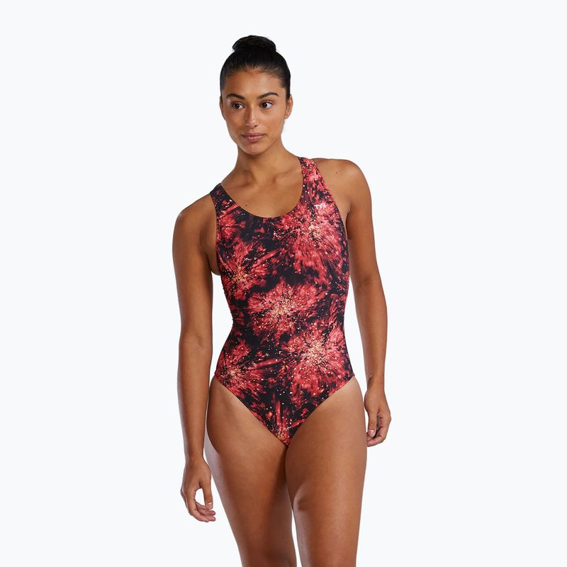 Купальник суцільний жіночий TYR Durafast Elite Radiant Flare Maxfit red