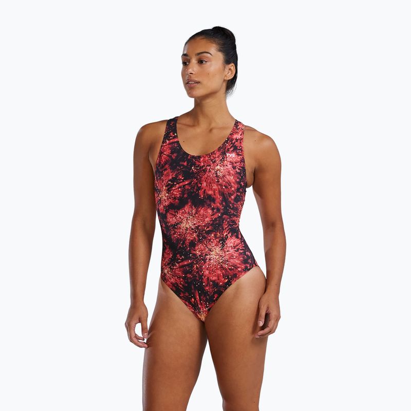 Купальник суцільний жіночий TYR Durafast Elite Radiant Flare Maxfit red 3