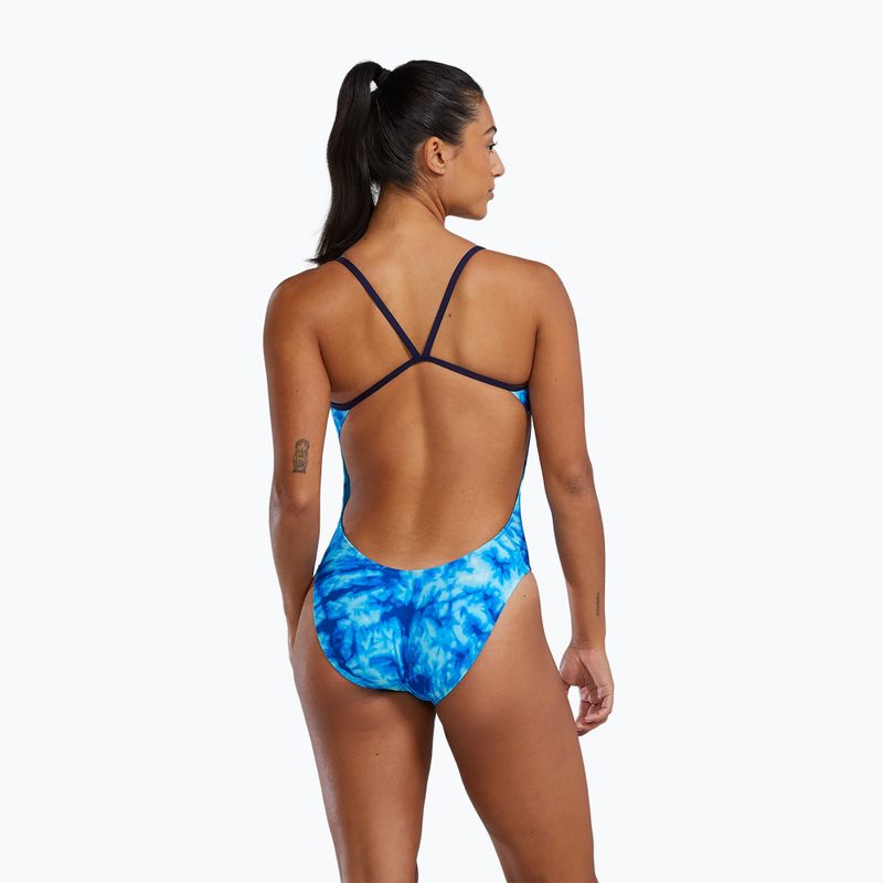 Купальник суцільний жіночий TYR Durafast Elite Azultec Cutoutfit ocean blue 2