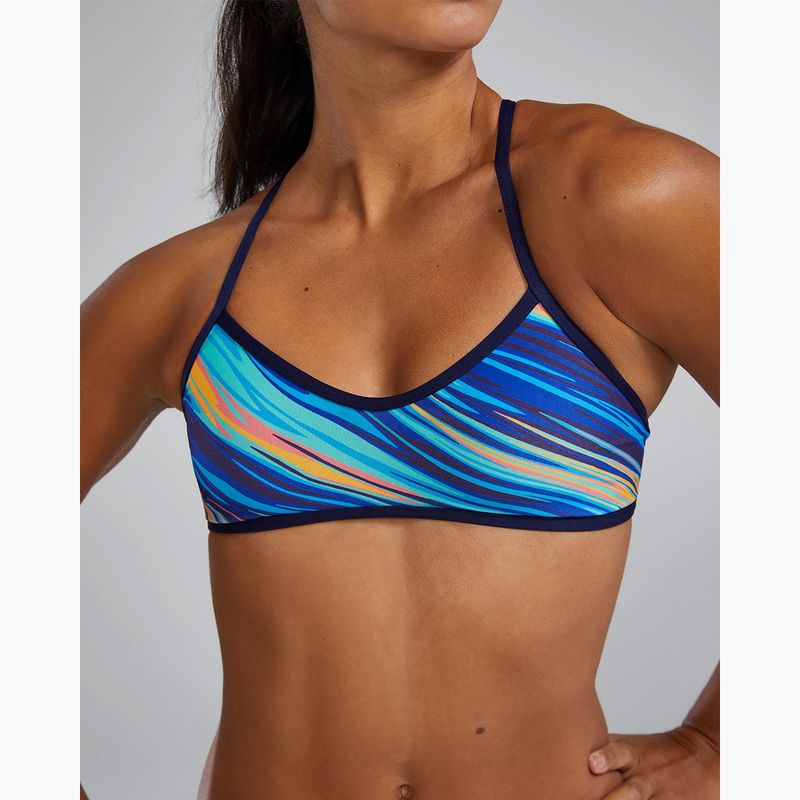Верхня частина купальника TYR Riptidal Trinity teal/orange 5