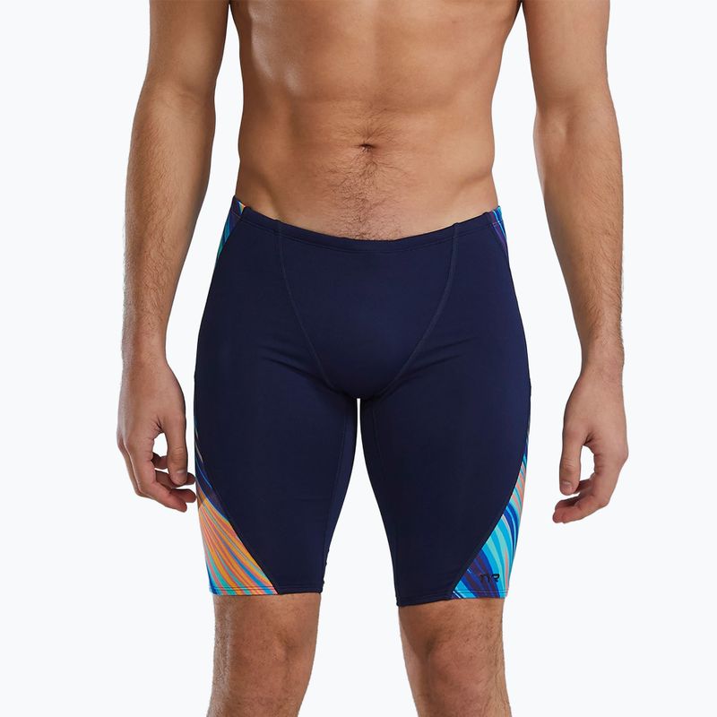 Плавки чоловічі TYR Durafast Elite Riptidal Jammer teal/orange 5