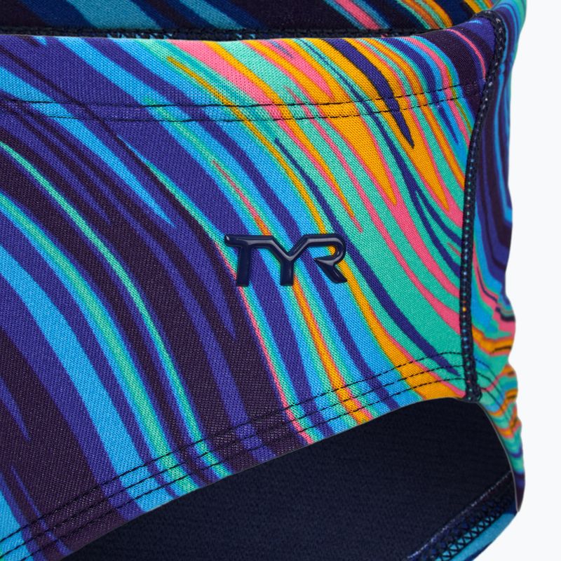 Плавки чоловічі TYR Durafast Elite Riptidal Briefs teal/orange 3