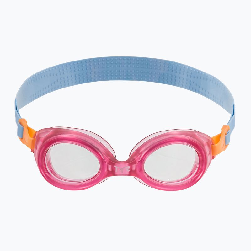 Окуляри для плавання дитячі TYR Aqua Blaze clear / pink 2