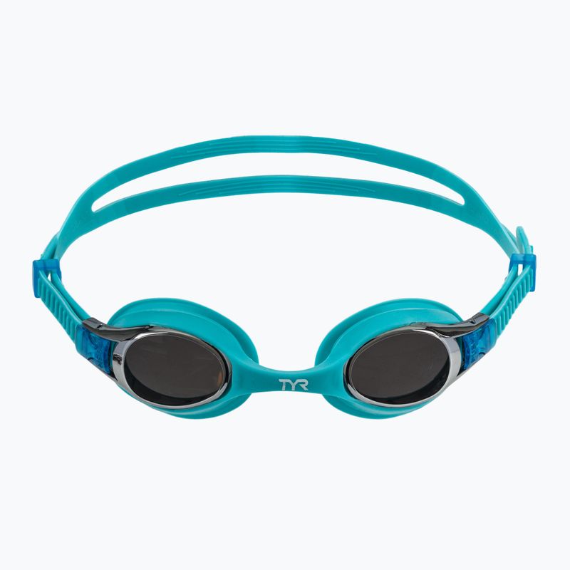 Окуляри для плавання дитячі TYR Swimple Metallized silver / blue 2