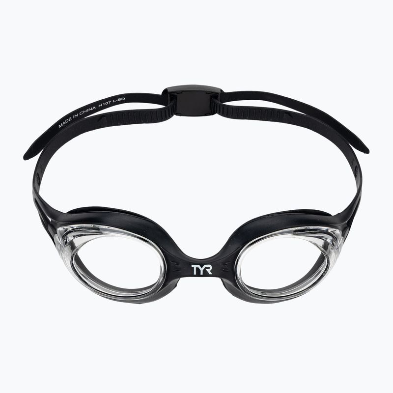 Окуляри для плавання дитячі TYR Hydra Flare black / cear 2