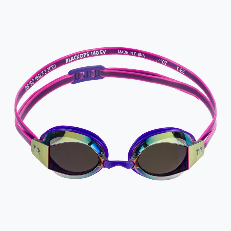 Окуляри для плавання жіночі TYR Blackops 140 Ev Racing Mirrored purple/pink 2