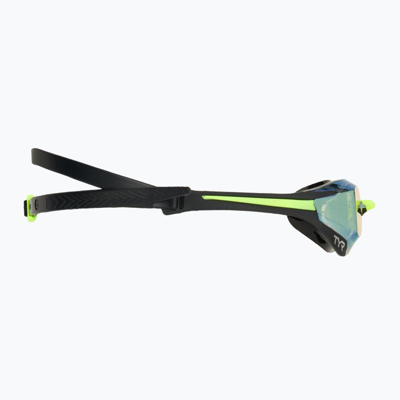 Окуляри для плавання TYR Tracer-X Elite Racing Mirrored black/lime 3