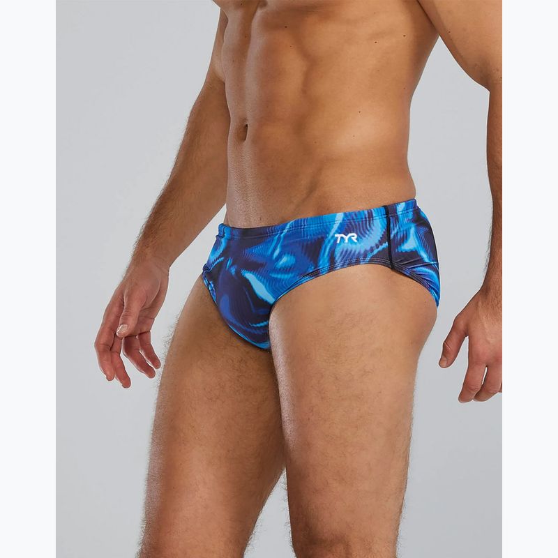 Плавки чоловічі TYR Durafast Elite Waveform Brief blue 4