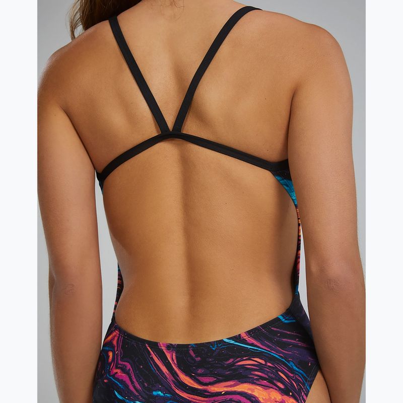 Купальник суцільний жіночий Tyr Durafast Elite Magmata Cutoutfit gold/multi/rainbow 6