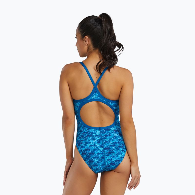 Купальник суцільний жіночий Tyr Durafast Elite Oceanid Diamondfit light blue/aqua 2