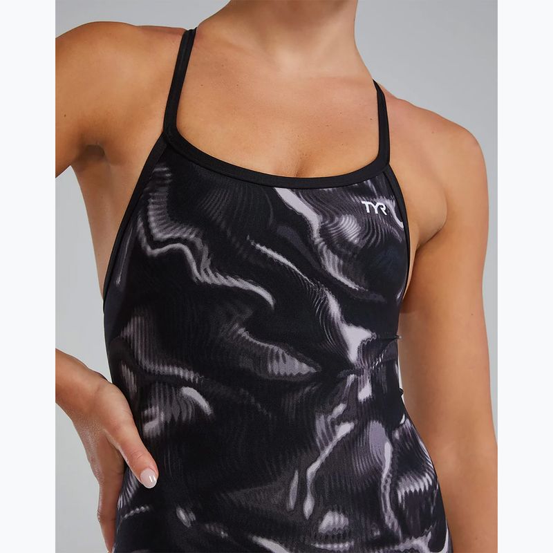 Купальник суцільний жіночий TYR Durafast Elite Waveform Diamondfit titanium 7