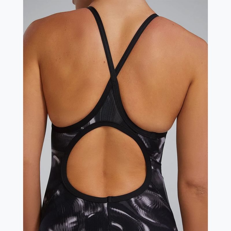 Купальник суцільний жіночий TYR Durafast Elite Waveform Diamondfit titanium 9