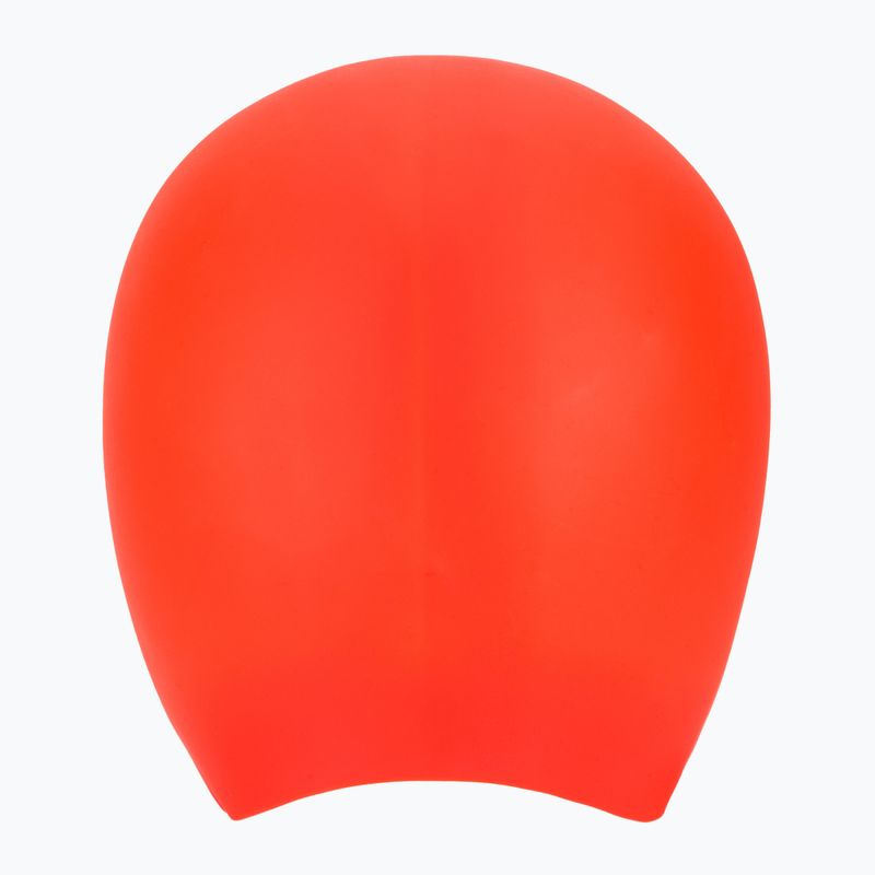 Шапочка для плавання TYR Long Hair Wrinkle Free Silicone bright red 2