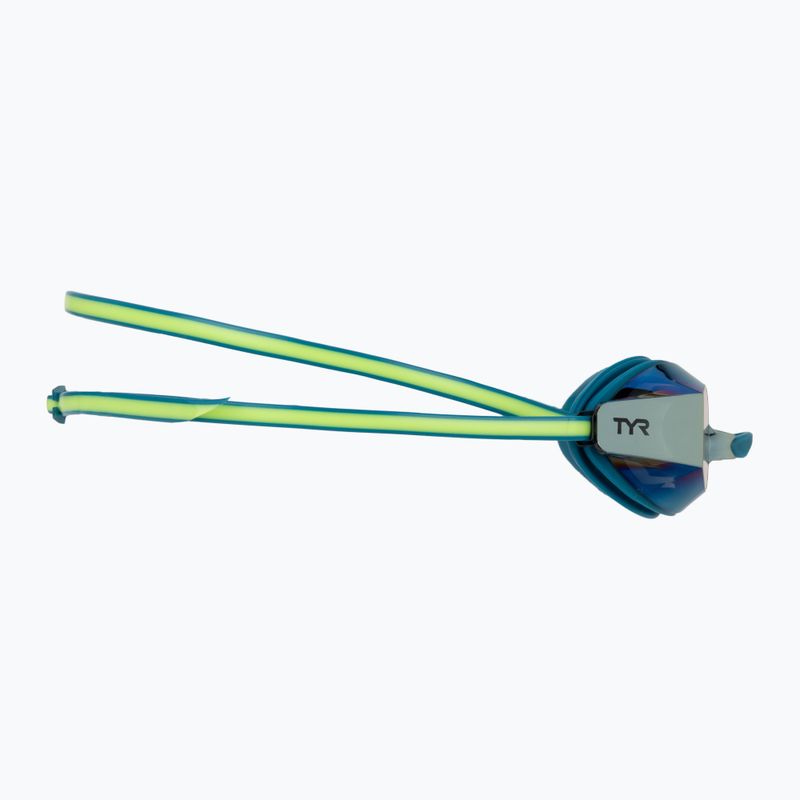 Окуляри для плавання TYR Blackops 140 Ev Racing Mirrored turquoise/lime 3
