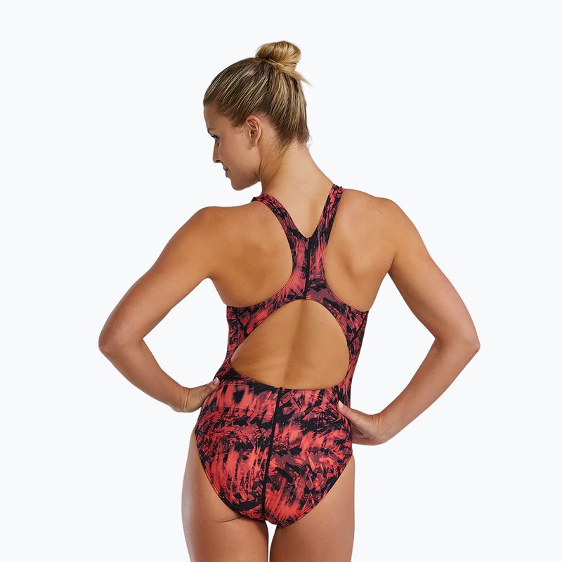 Купальник суцільний жіночий TYR Durafast Lite Seismo Maxfit red 2