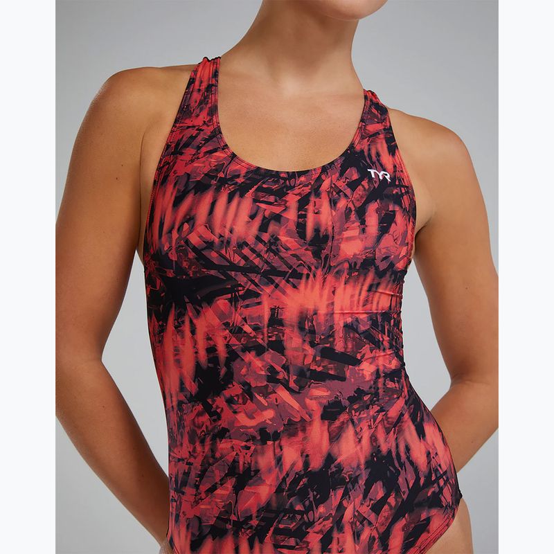 Купальник суцільний жіночий TYR Durafast Lite Seismo Maxfit red 5