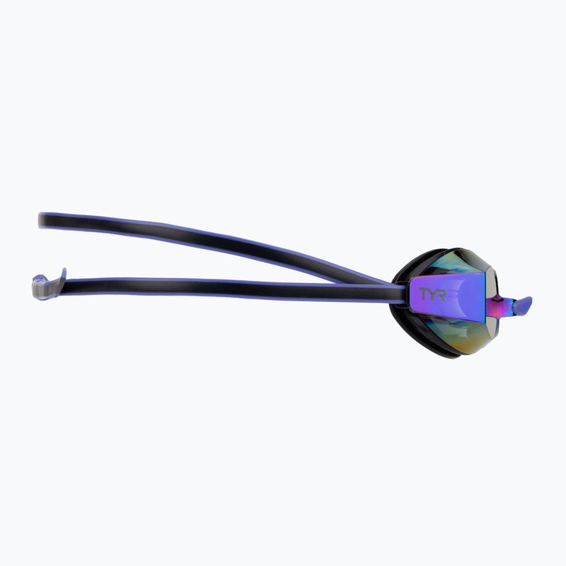 Окуляри для плавання жіночі TYR Blackops 140 Ev Racing Mirrored purple/green 3