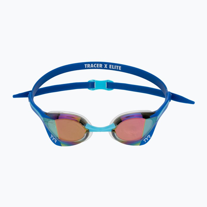 Окуляри для плавання TYR Tracer-X Elite Racing Mirrored blue/turquoise 3