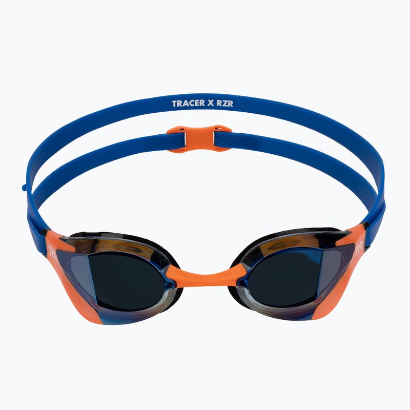 Окуляри для плавання TYR Tracer-X RZR Mirrored blue/orange 2