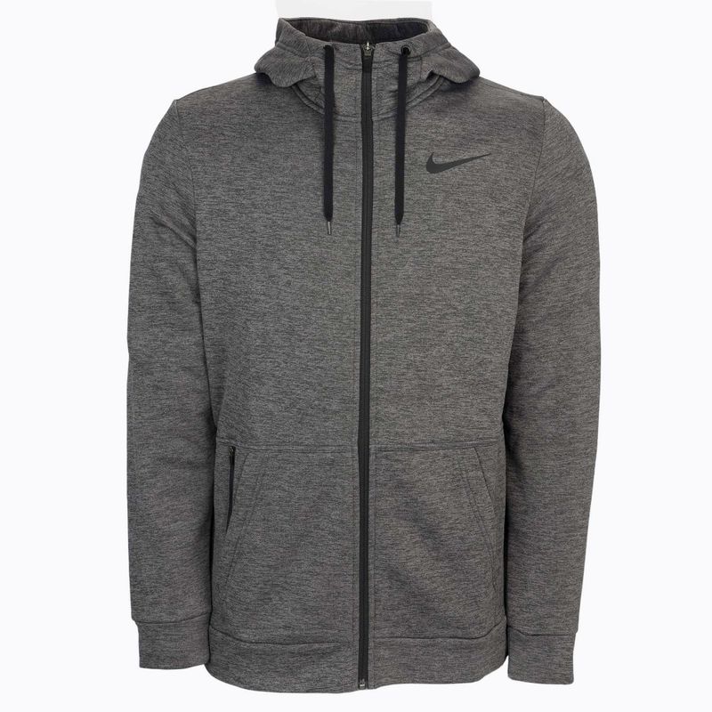 Кофта тренувальна чоловіча Nike Therma Hoodie Full-ZIP сіра CU6231-071