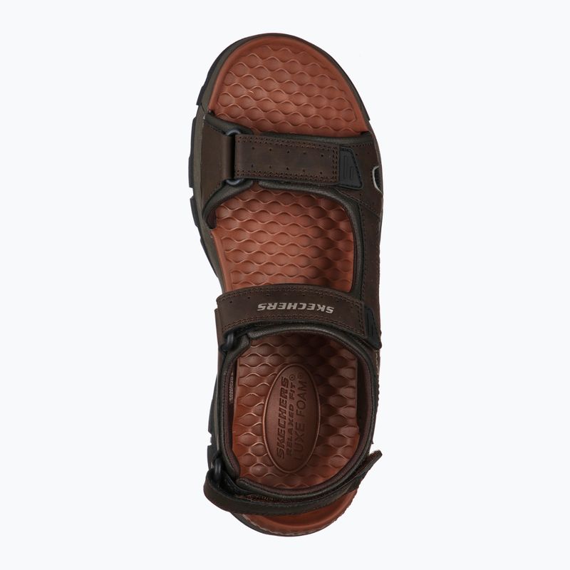Чоловічі сандалі SKECHERS Tresmen Hirano шоколадні 11