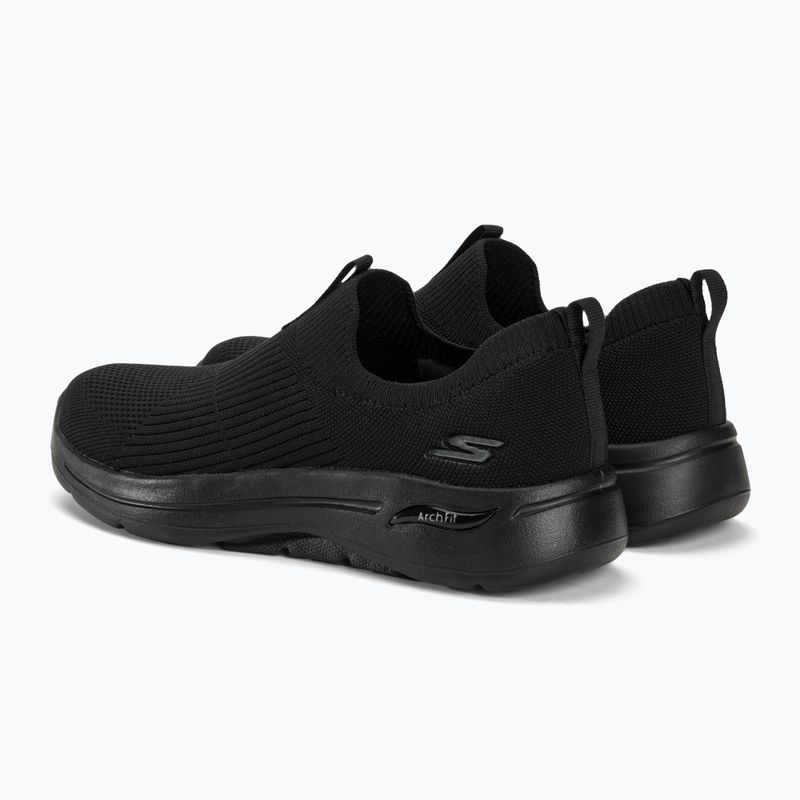 Кросівки жіночі SKECHERS Go Walk Arch Fit Iconic black 3