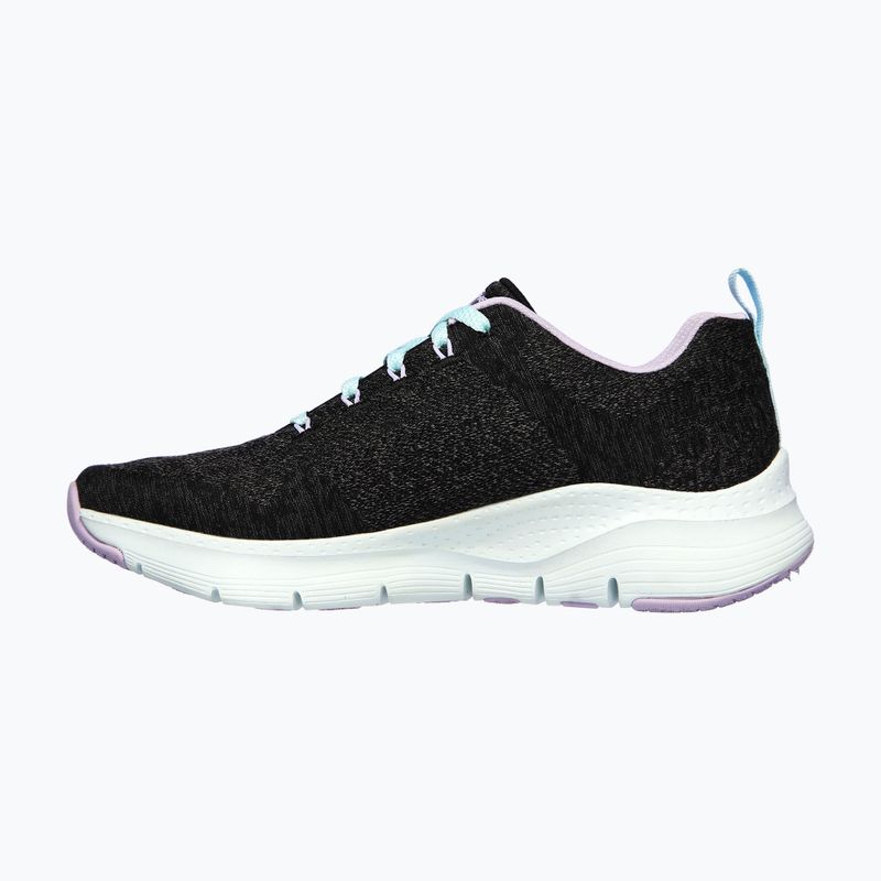 Кросівки тренувальні жіночі SKECHERS Arch Fit Comfy Wave black/lavender 9