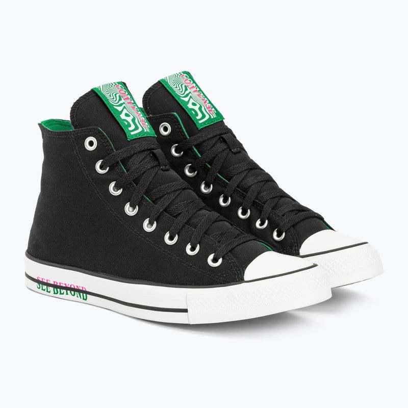 Кеди Converse Chuck Taylor All Star Hi black/green/prime pink 4