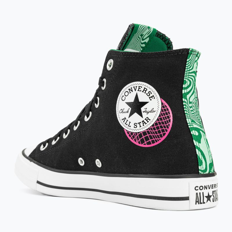 Кеди Converse Chuck Taylor All Star Hi black/green/prime pink 7