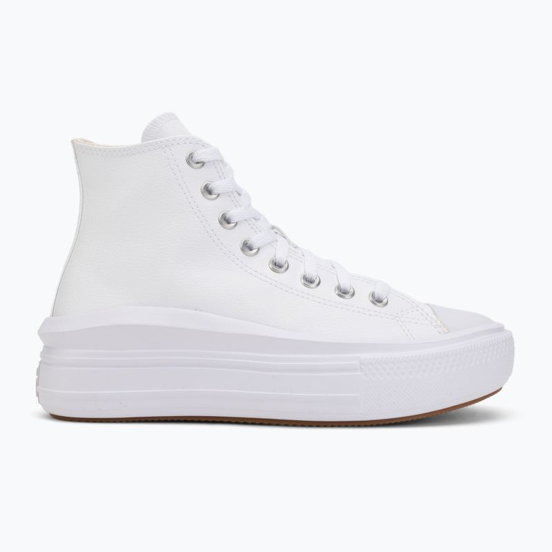 Кеди жіночі Converse Chuck Taylor All Star Move Platform Leather white 2