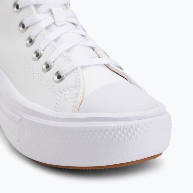 Кеди жіночі Converse Chuck Taylor All Star Move Platform Leather white 7