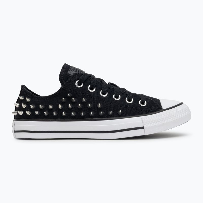 Кеди дитячі Chuck Taylor All Star Studded black/silve/white 2