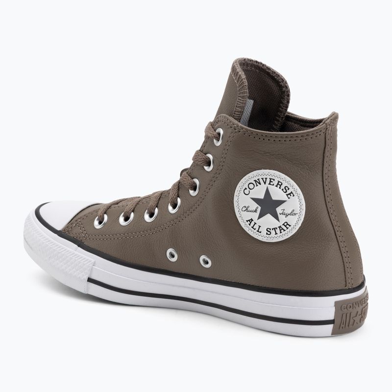 Кеди Converse Chuck Taylor All Star Faux Leather Hi classic taupe/dark matter 3