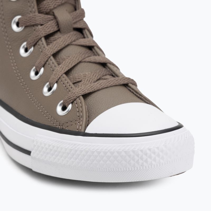 Кеди Converse Chuck Taylor All Star Faux Leather Hi classic taupe/dark matter 7