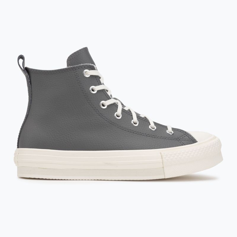 Кеди жіночі Converse Chuck Taylor All Star EVA Lift Platform Leather sharkskin/warm quarry/egret 2