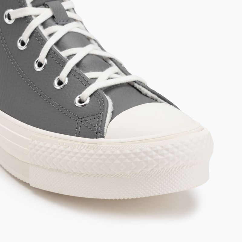 Кеди жіночі Converse Chuck Taylor All Star EVA Lift Platform Leather sharkskin/warm quarry/egret 7