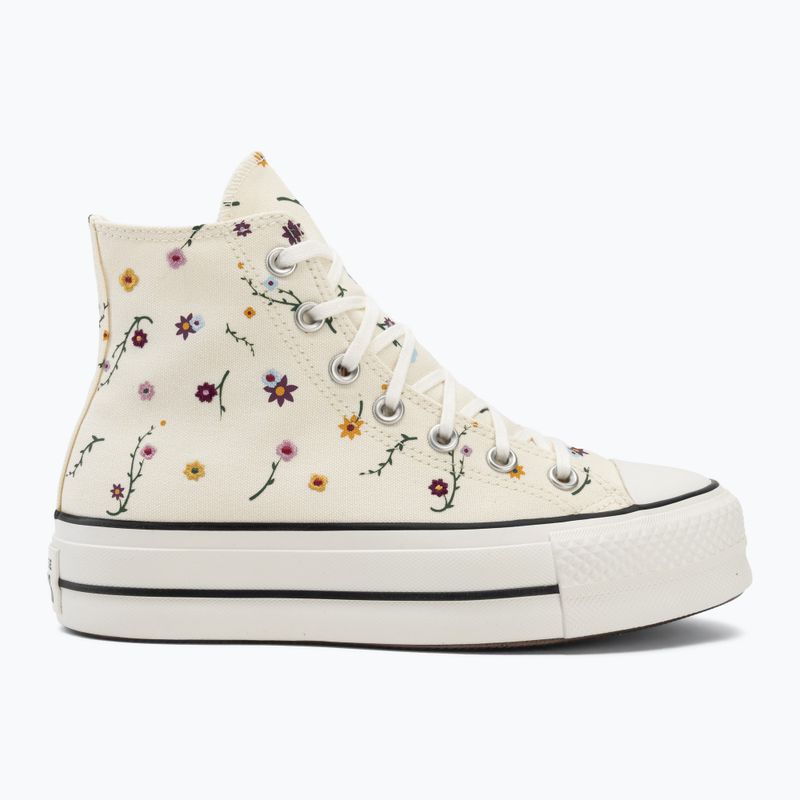 Кеди жіночі Converse Chuck Taylor All Star Lift Hi erget/vintage white/black 2