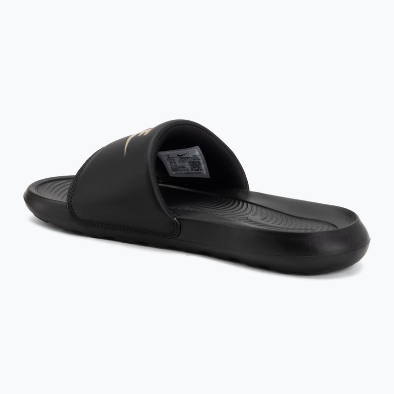 Шльопанці чоловічі Nike Victori One Slide black/metalic gold 3