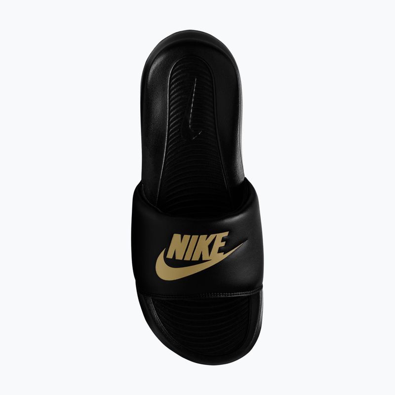 Шльопанці чоловічі Nike Victori One Slide black/metalic gold 4