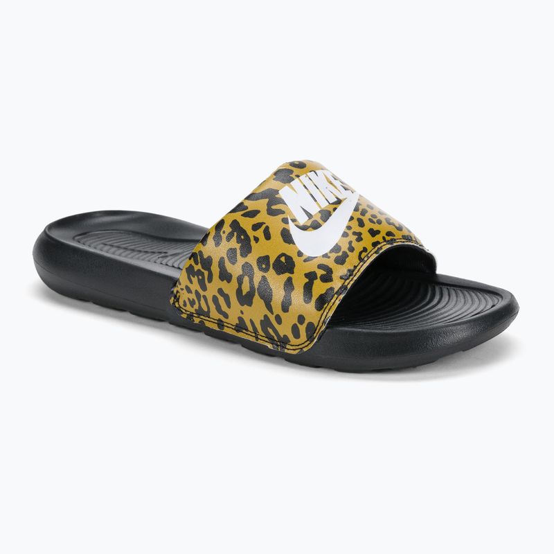 Шльопанці жіночі Nike Victori One Slide Print чорні CN9676-700