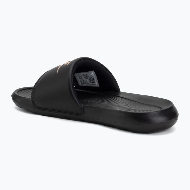 Шльопанці жіночі Nike Victori One Slide black/black/metallic red bronze 3