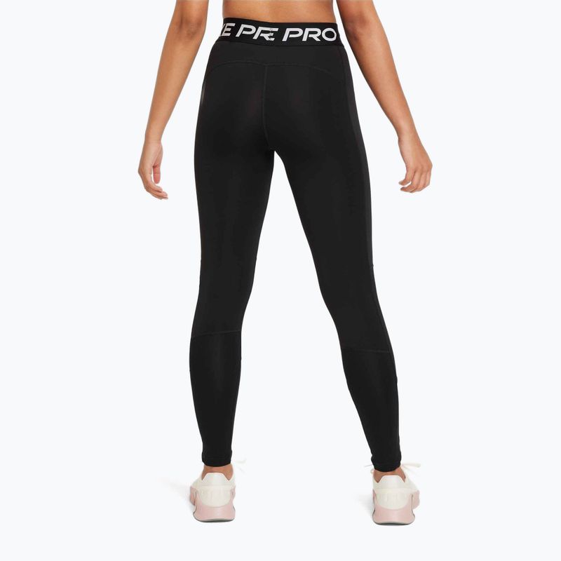 Легінси дитячі Nike Pro Dri-FIT black/white 3