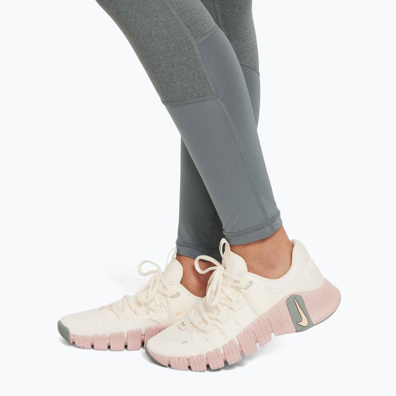 Дитячі легінси Nike Pro Dri-FIT carbon heather/white 6