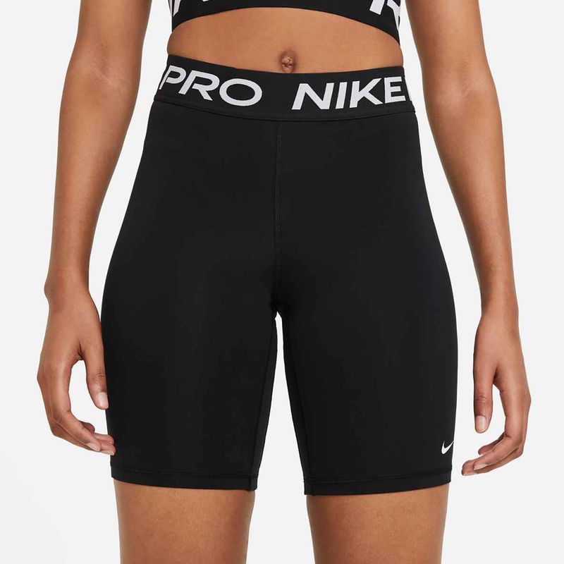 Шорти для тренувань жіночі Nike Pro 365 8" black/white 3