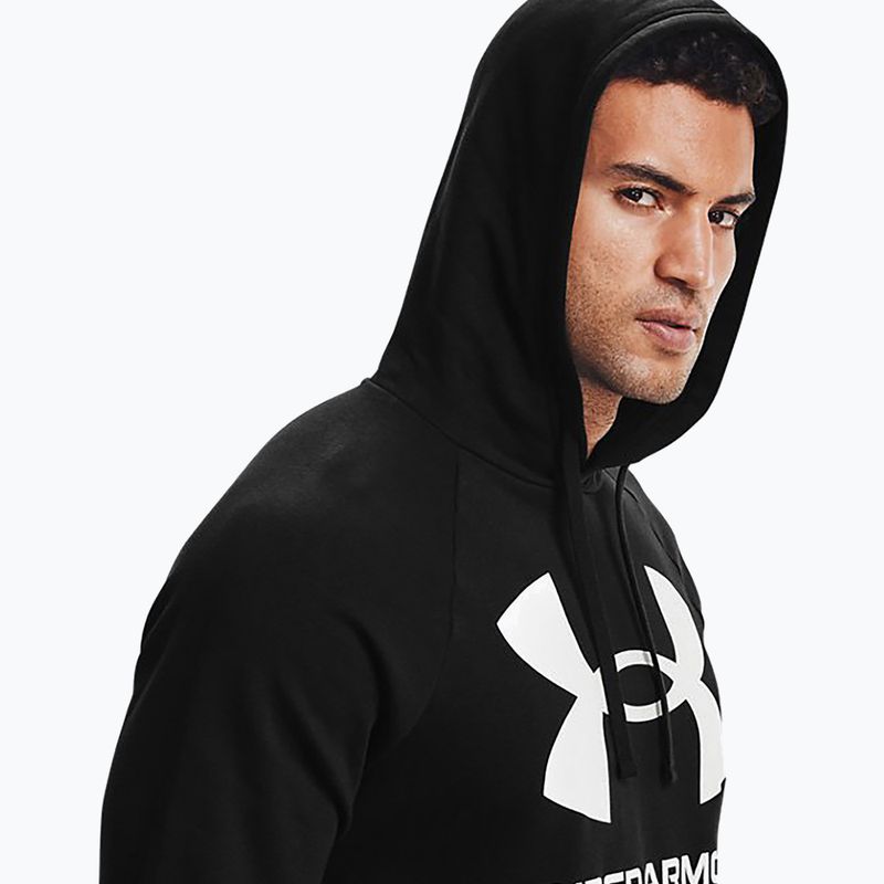 Кофта з капюшоном чоловіча Under Armour Rival Fleece Big Logo Hd чорна 1357093 4