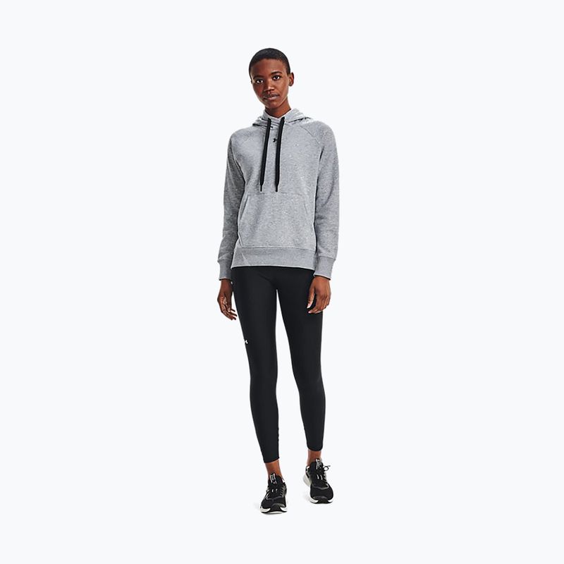 Кофта з капюшоном жіноча Under Armour Rival Fleece Hb Hoodie сіра 1356317 5