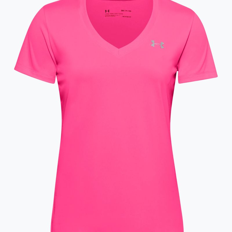 Футболка для тренувань жіноча Under Armour Tech SSV - Solid 653 рожево-срібляста 1255839