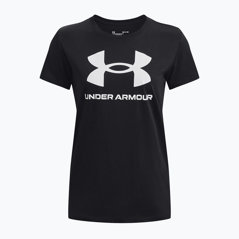 Футболка жіноча Under Armour Rival Logo black/white 8